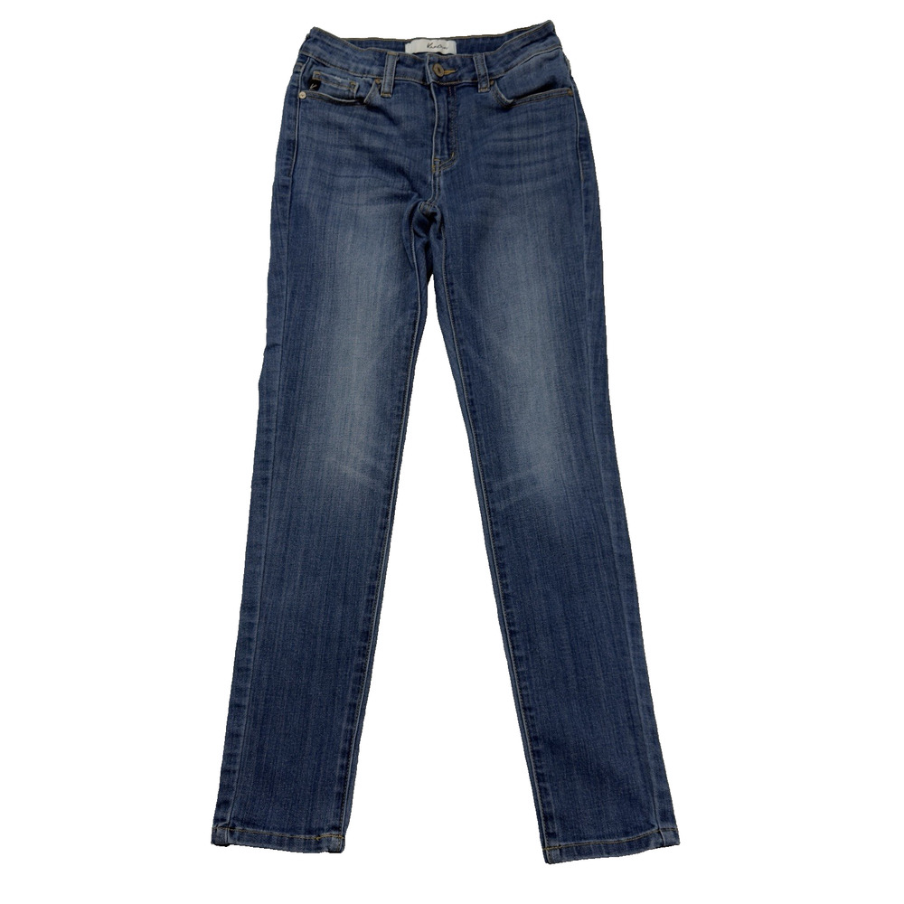 Kancan Jeans‎ Womens 5/26 (25X28½) Mid Rise Skinny Distressed KC7085LOM